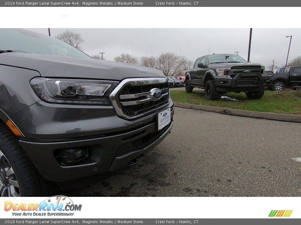 2019 Ford Ranger Lariat SuperCrew 4x4 Magnetic Metallic / Medium Stone Photo #27