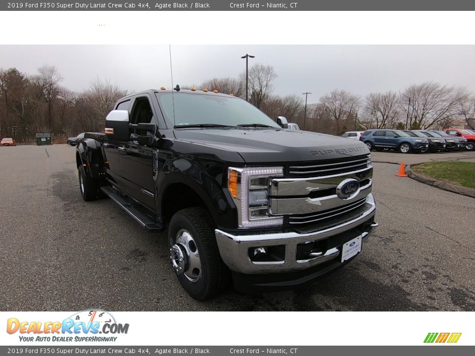 2019 Ford F350 Super Duty Lariat Crew Cab 4x4 Agate Black / Black Photo #1