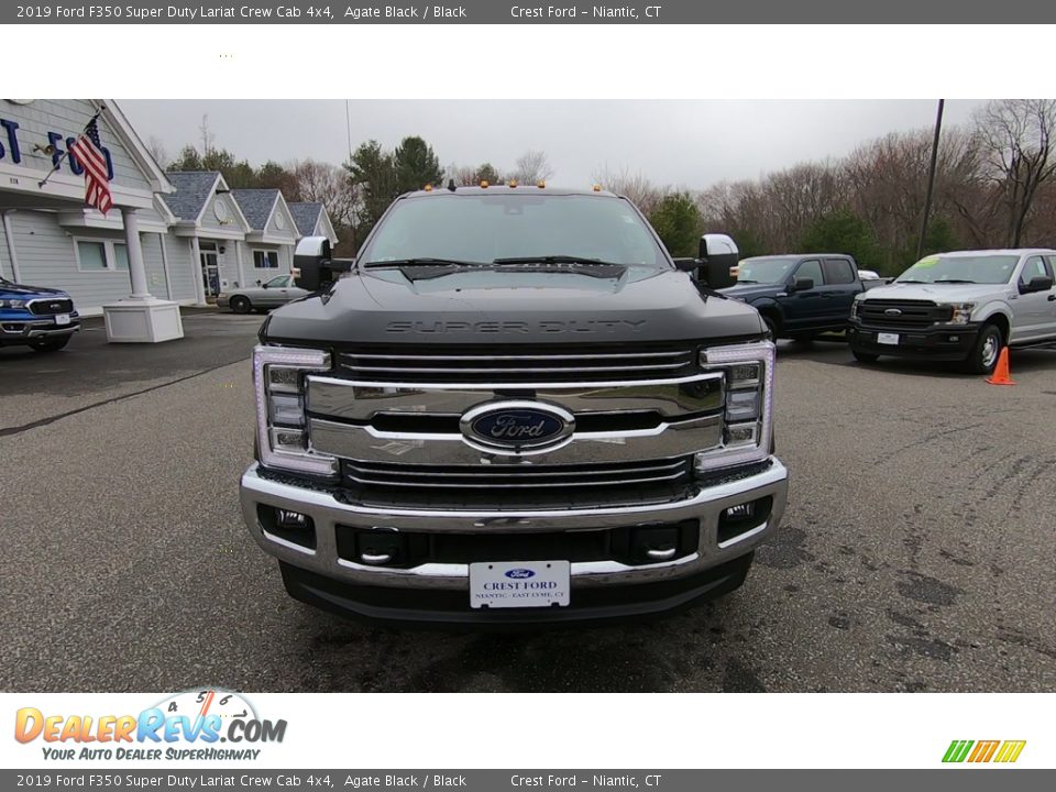 2019 Ford F350 Super Duty Lariat Crew Cab 4x4 Agate Black / Black Photo #2
