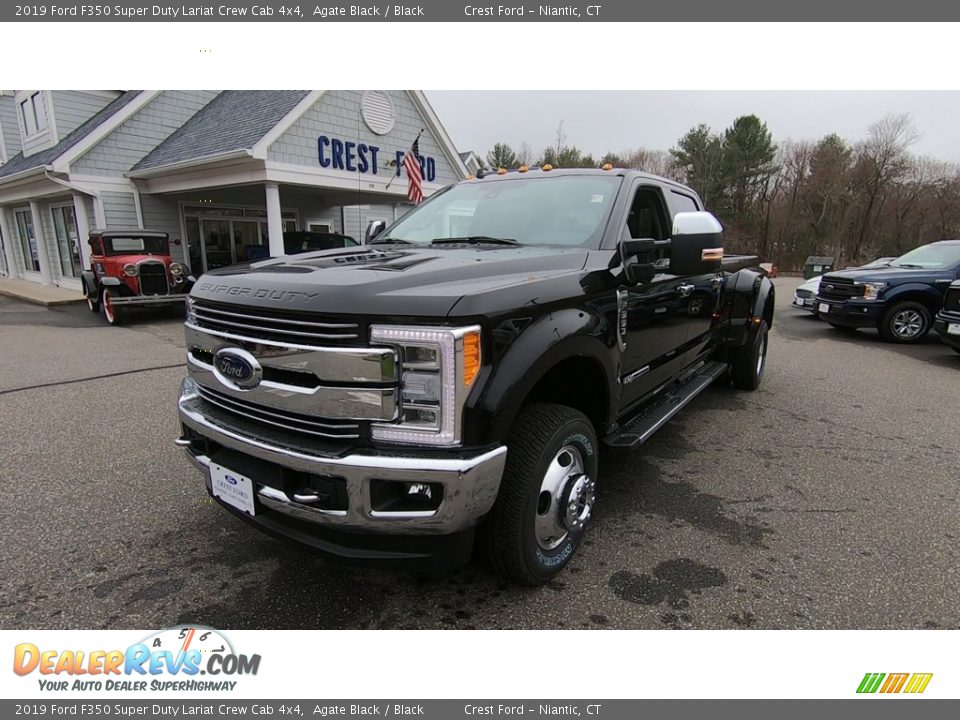 2019 Ford F350 Super Duty Lariat Crew Cab 4x4 Agate Black / Black Photo #3