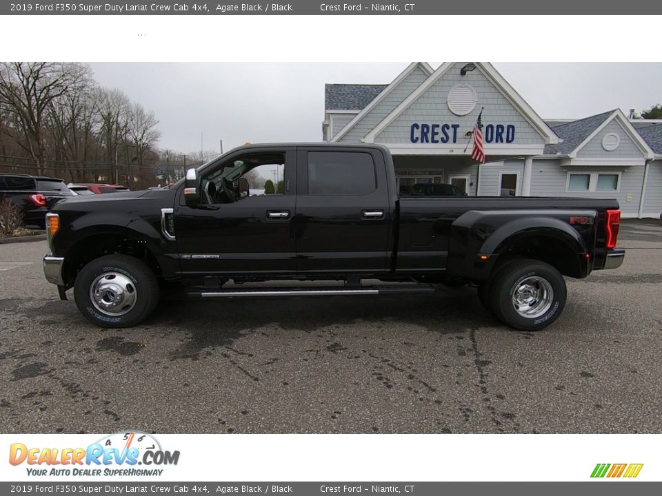 2019 Ford F350 Super Duty Lariat Crew Cab 4x4 Agate Black / Black Photo #4