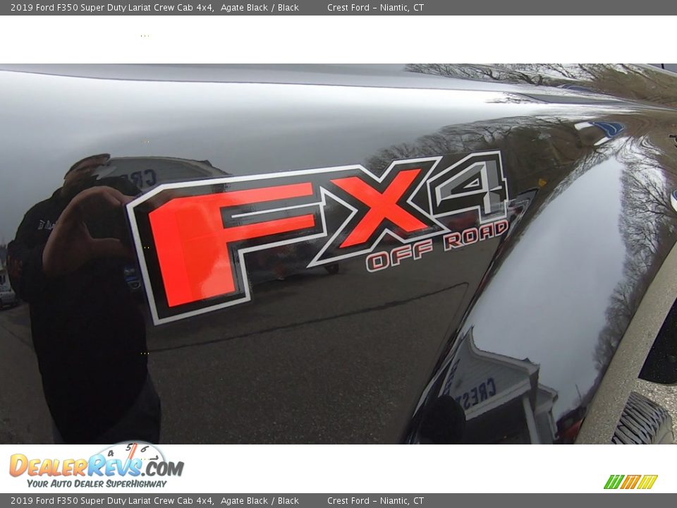 2019 Ford F350 Super Duty Lariat Crew Cab 4x4 Agate Black / Black Photo #9