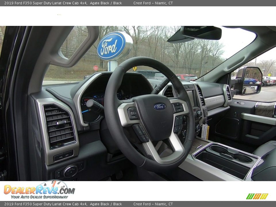2019 Ford F350 Super Duty Lariat Crew Cab 4x4 Agate Black / Black Photo #10