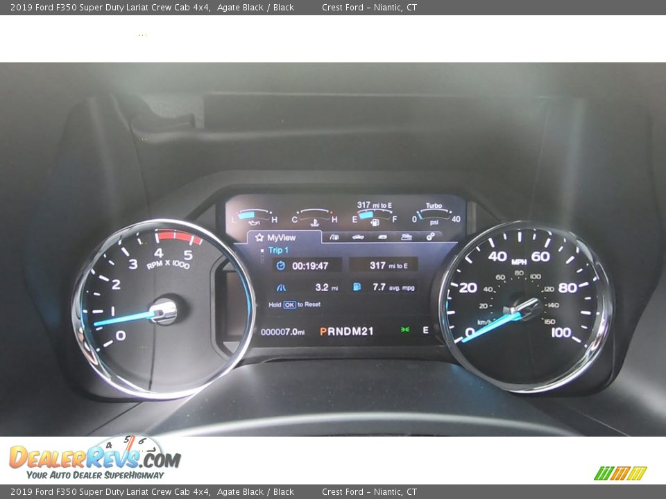 2019 Ford F350 Super Duty Lariat Crew Cab 4x4 Agate Black / Black Photo #13