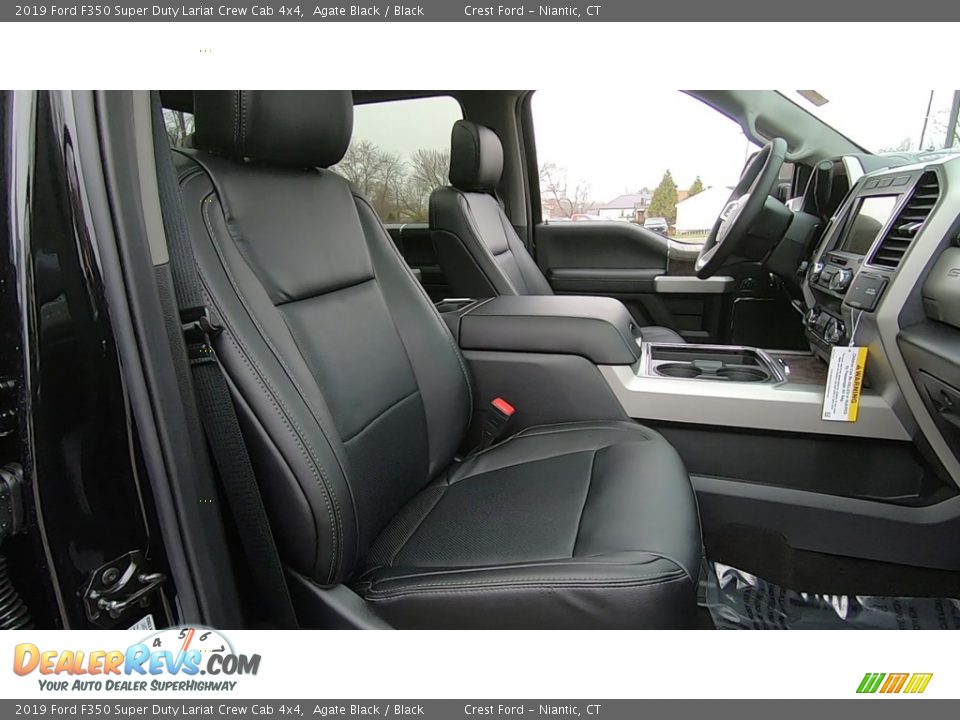 2019 Ford F350 Super Duty Lariat Crew Cab 4x4 Agate Black / Black Photo #24