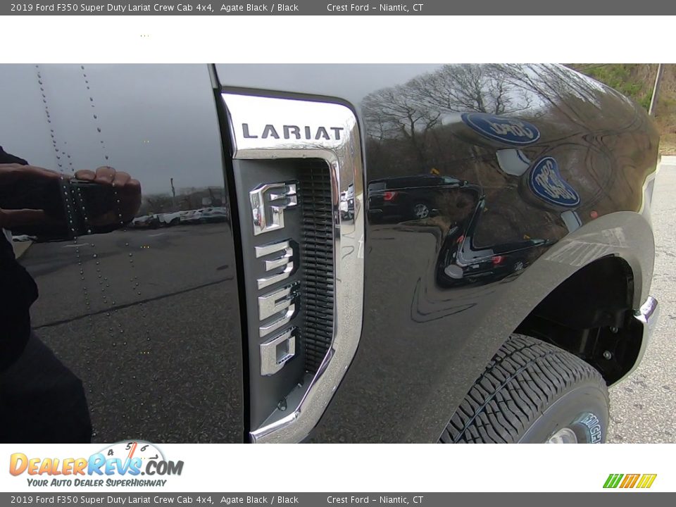 2019 Ford F350 Super Duty Lariat Crew Cab 4x4 Agate Black / Black Photo #26