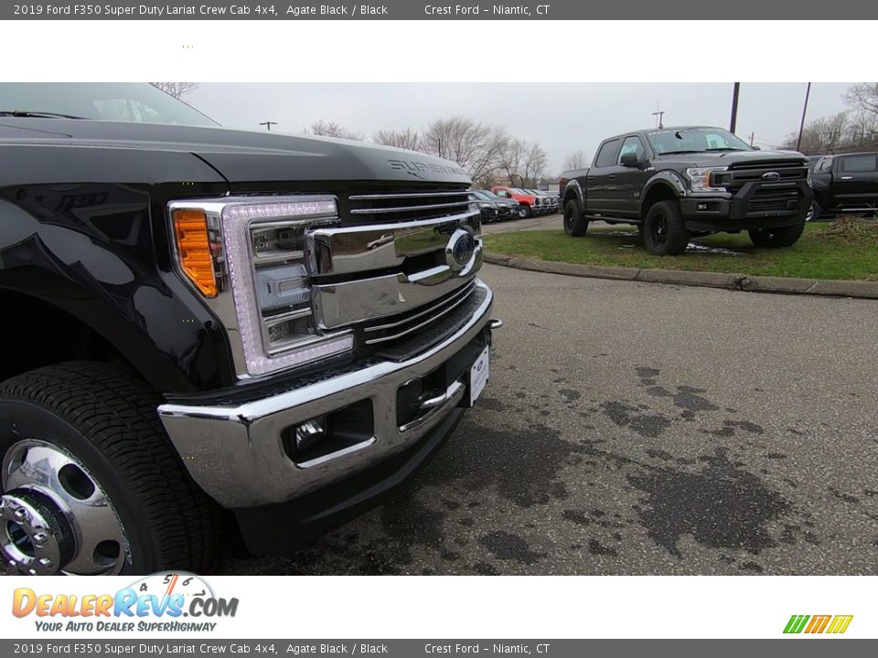 2019 Ford F350 Super Duty Lariat Crew Cab 4x4 Agate Black / Black Photo #28