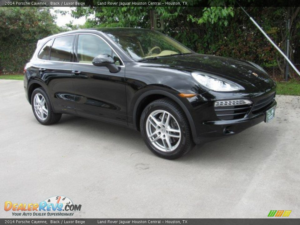 2014 Porsche Cayenne Black / Luxor Beige Photo #6