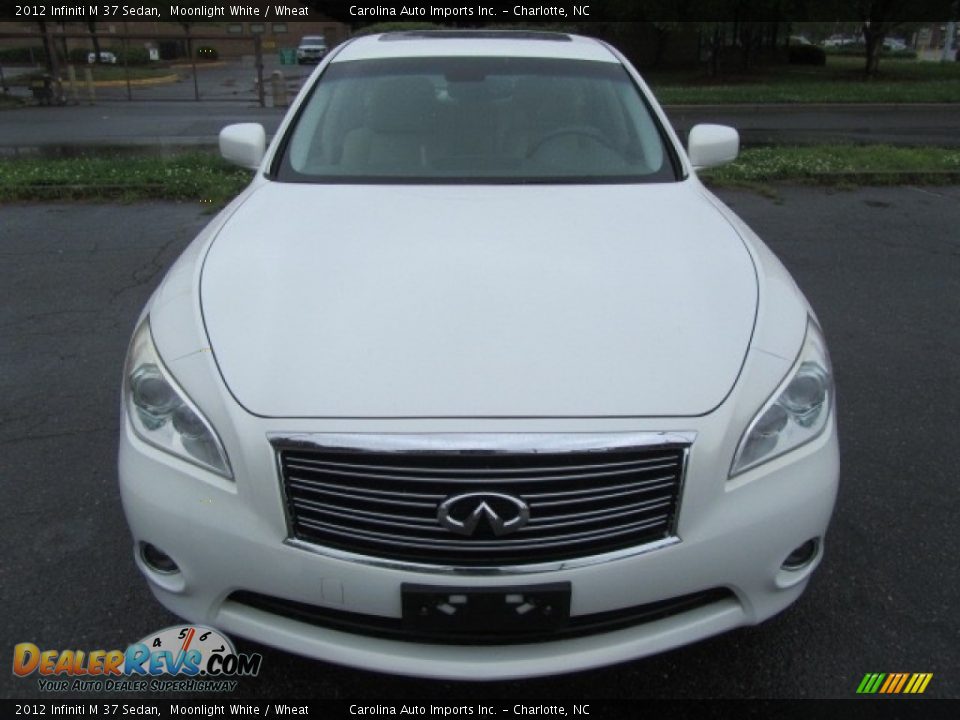 2012 Infiniti M 37 Sedan Moonlight White / Wheat Photo #5