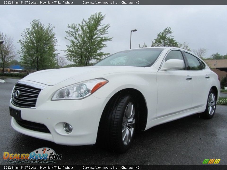 2012 Infiniti M 37 Sedan Moonlight White / Wheat Photo #6