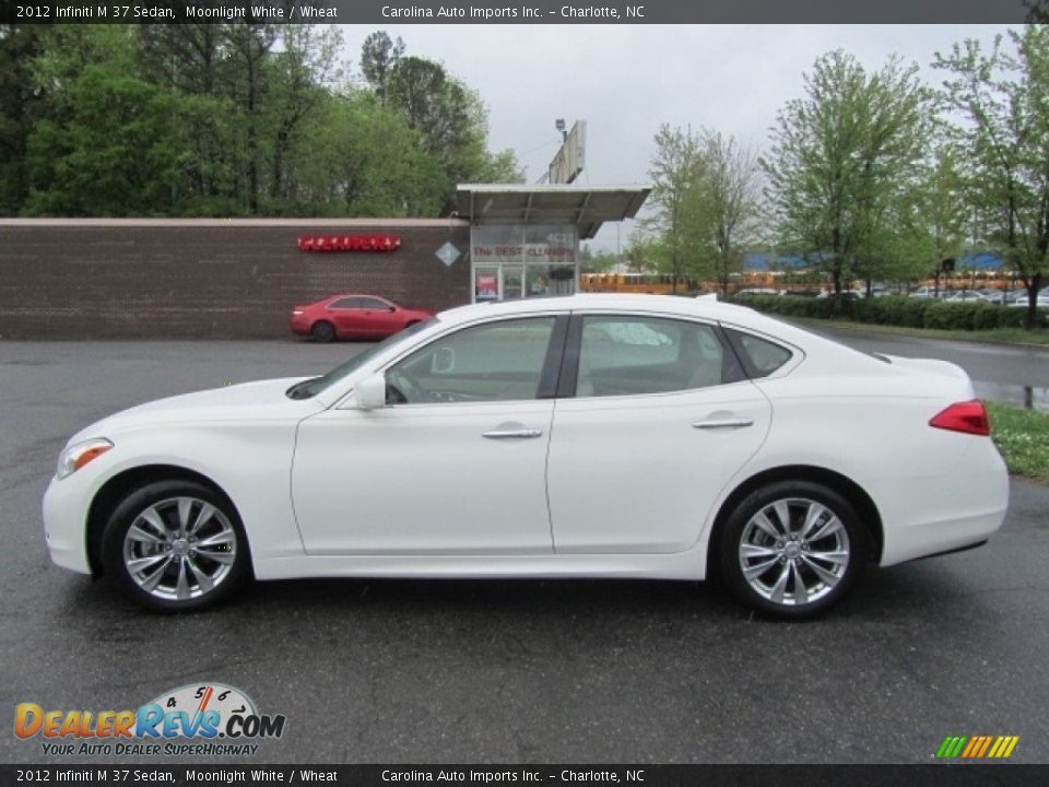 2012 Infiniti M 37 Sedan Moonlight White / Wheat Photo #7