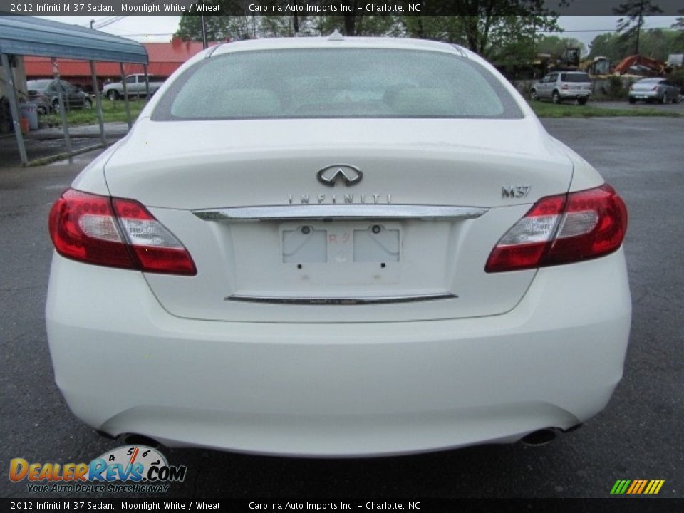 2012 Infiniti M 37 Sedan Moonlight White / Wheat Photo #9