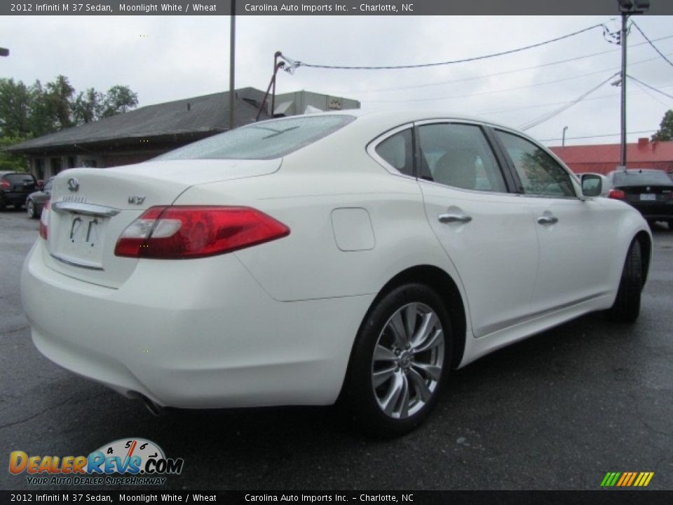2012 Infiniti M 37 Sedan Moonlight White / Wheat Photo #10