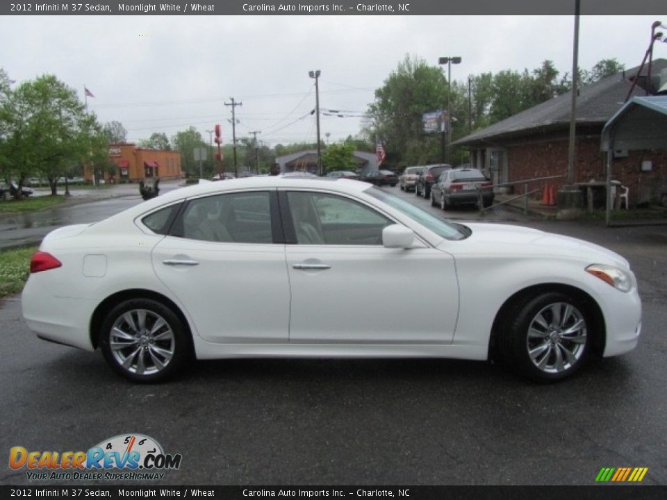 2012 Infiniti M 37 Sedan Moonlight White / Wheat Photo #11
