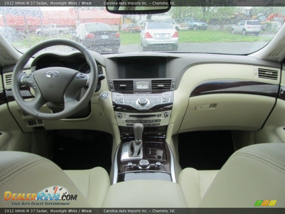 2012 Infiniti M 37 Sedan Moonlight White / Wheat Photo #13