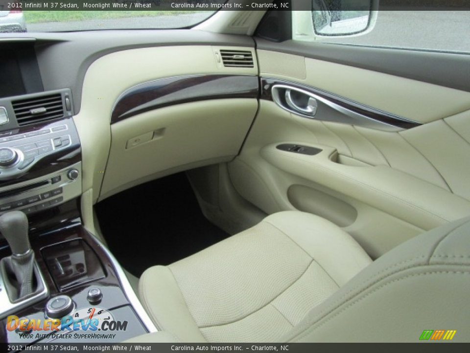 2012 Infiniti M 37 Sedan Moonlight White / Wheat Photo #14
