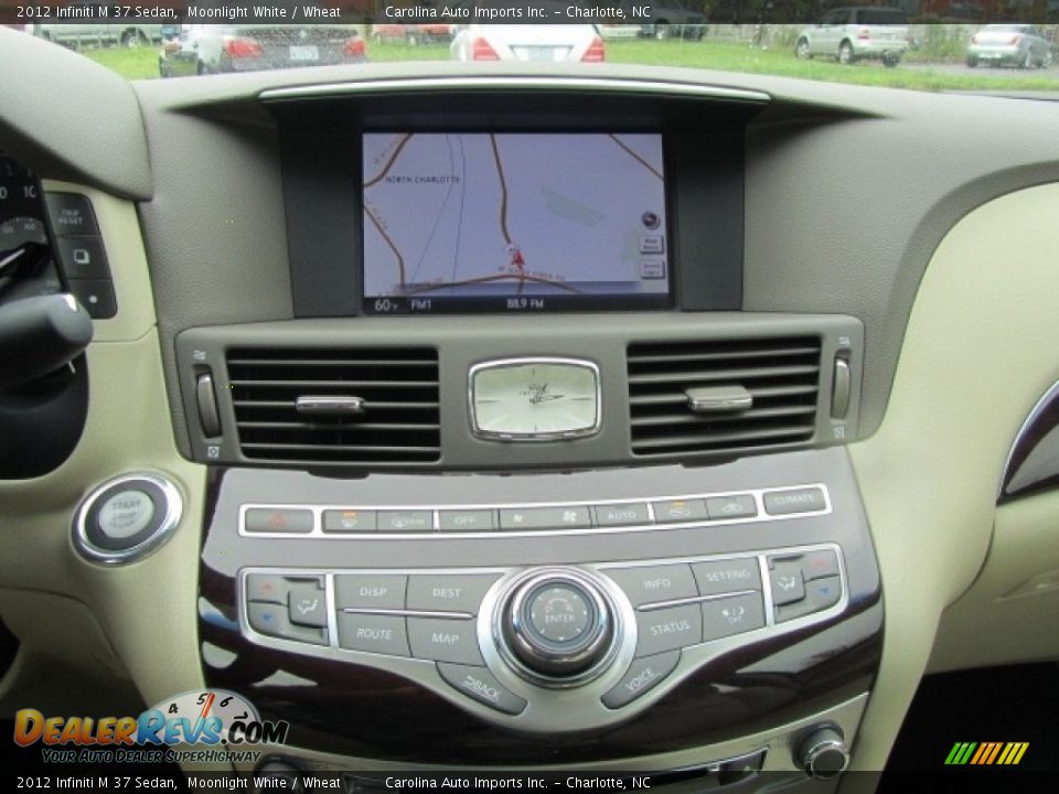 2012 Infiniti M 37 Sedan Moonlight White / Wheat Photo #16