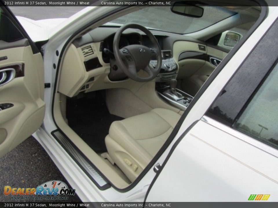 2012 Infiniti M 37 Sedan Moonlight White / Wheat Photo #17