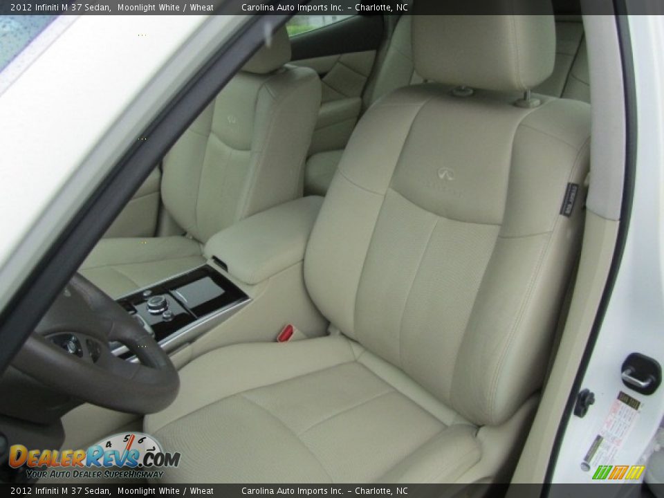 2012 Infiniti M 37 Sedan Moonlight White / Wheat Photo #19