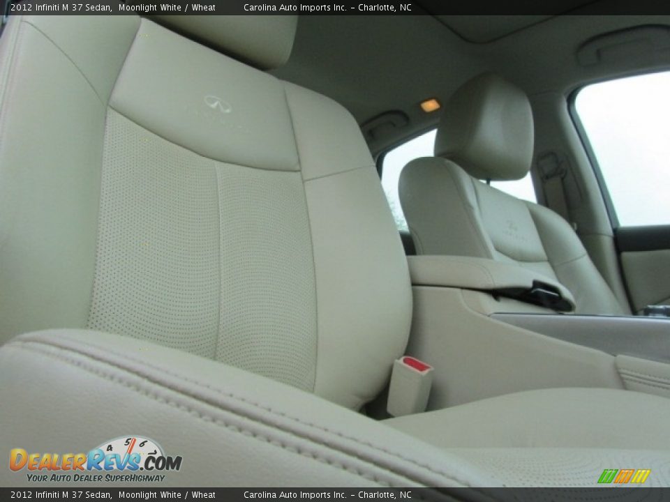2012 Infiniti M 37 Sedan Moonlight White / Wheat Photo #23