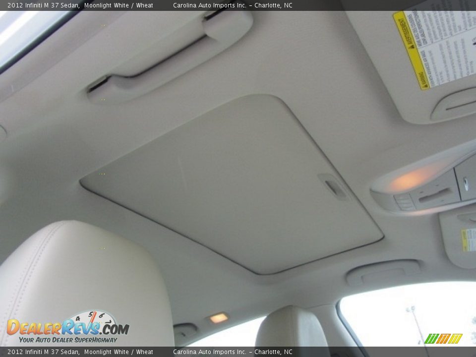 2012 Infiniti M 37 Sedan Moonlight White / Wheat Photo #24