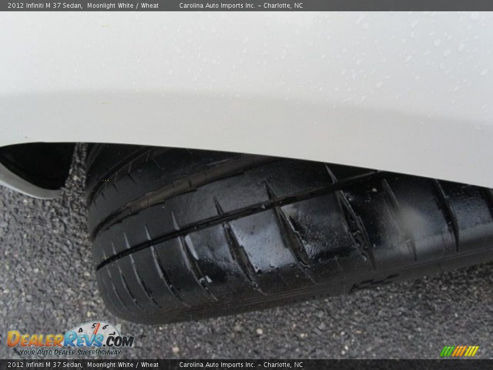 2012 Infiniti M 37 Sedan Moonlight White / Wheat Photo #27