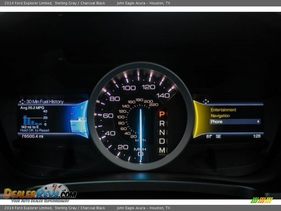 2014 Ford Explorer Limited Sterling Gray / Charcoal Black Photo #35