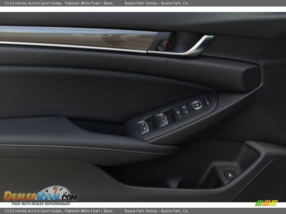 2019 Honda Accord Sport Sedan Platinum White Pearl / Black Photo #16