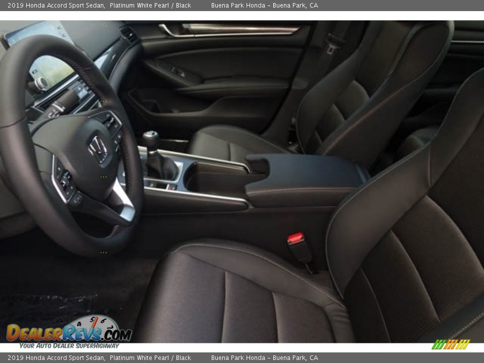 2019 Honda Accord Sport Sedan Platinum White Pearl / Black Photo #17