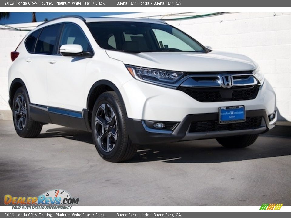 2019 Honda CR-V Touring Platinum White Pearl / Black Photo #1