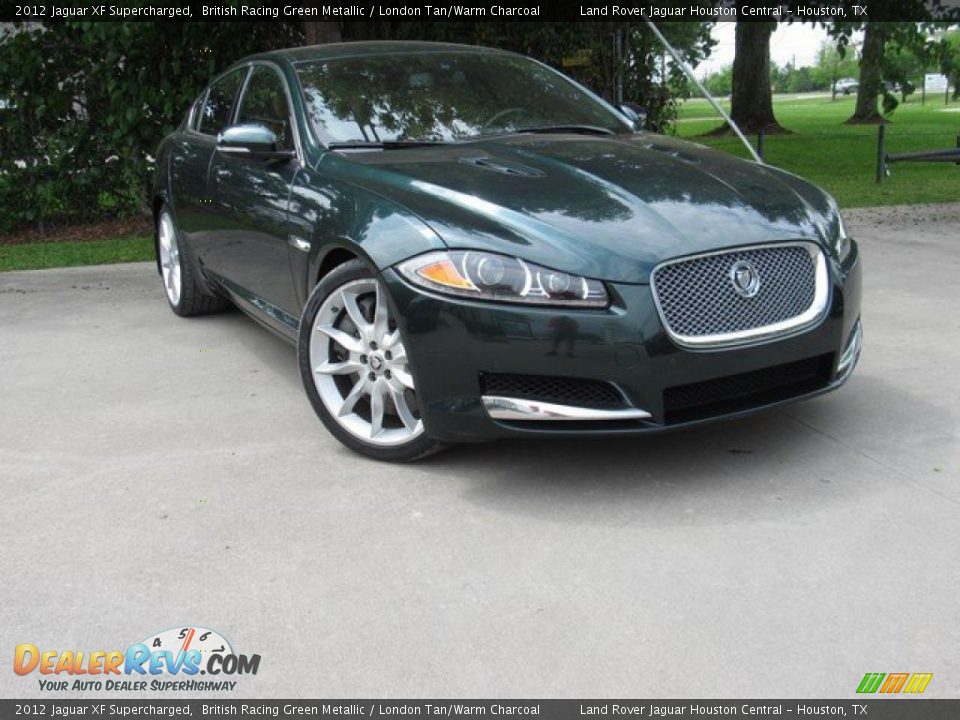2012 Jaguar XF Supercharged British Racing Green Metallic / London Tan/Warm Charcoal Photo #1