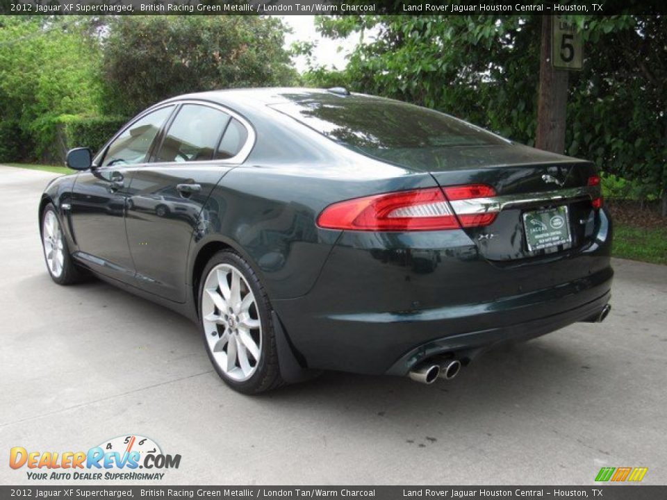2012 Jaguar XF Supercharged British Racing Green Metallic / London Tan/Warm Charcoal Photo #2