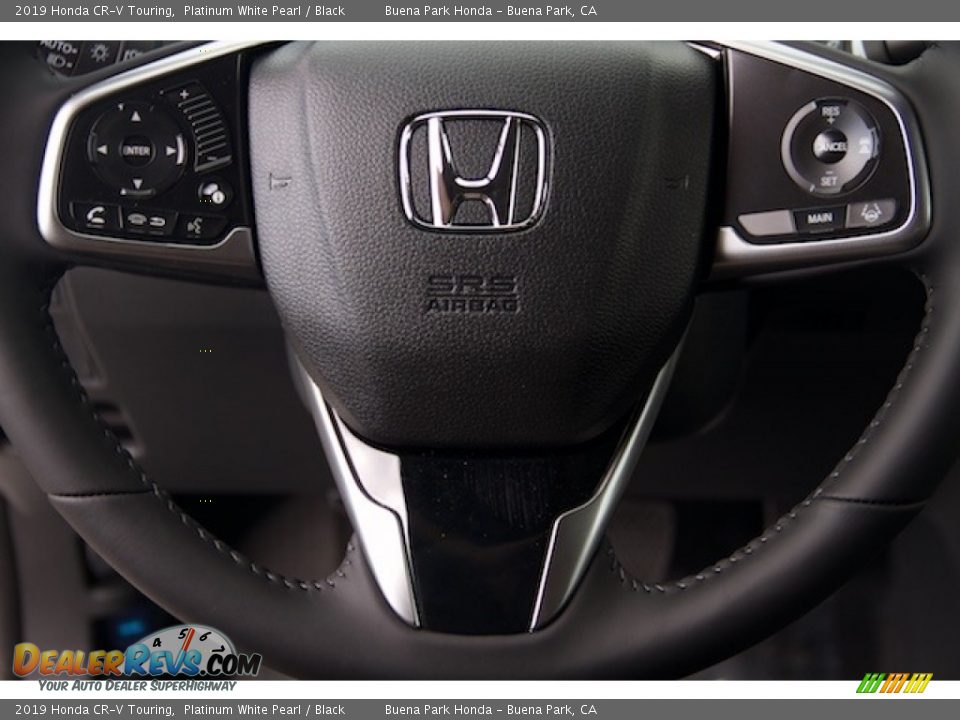 2019 Honda CR-V Touring Platinum White Pearl / Black Photo #9