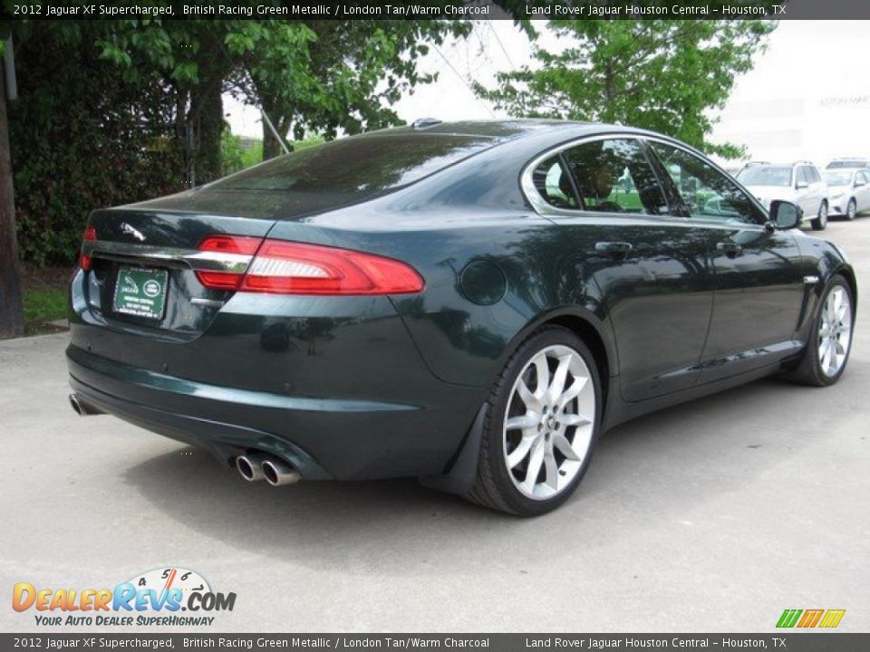 2012 Jaguar XF Supercharged British Racing Green Metallic / London Tan/Warm Charcoal Photo #7