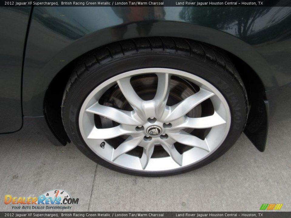 2012 Jaguar XF Supercharged British Racing Green Metallic / London Tan/Warm Charcoal Photo #9