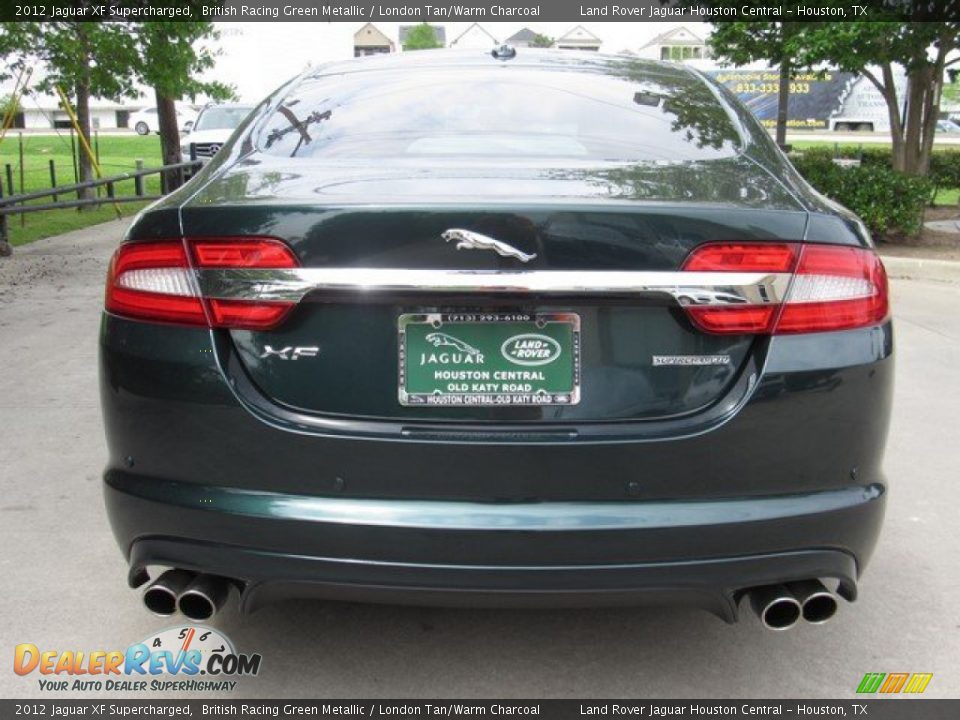 2012 Jaguar XF Supercharged British Racing Green Metallic / London Tan/Warm Charcoal Photo #10