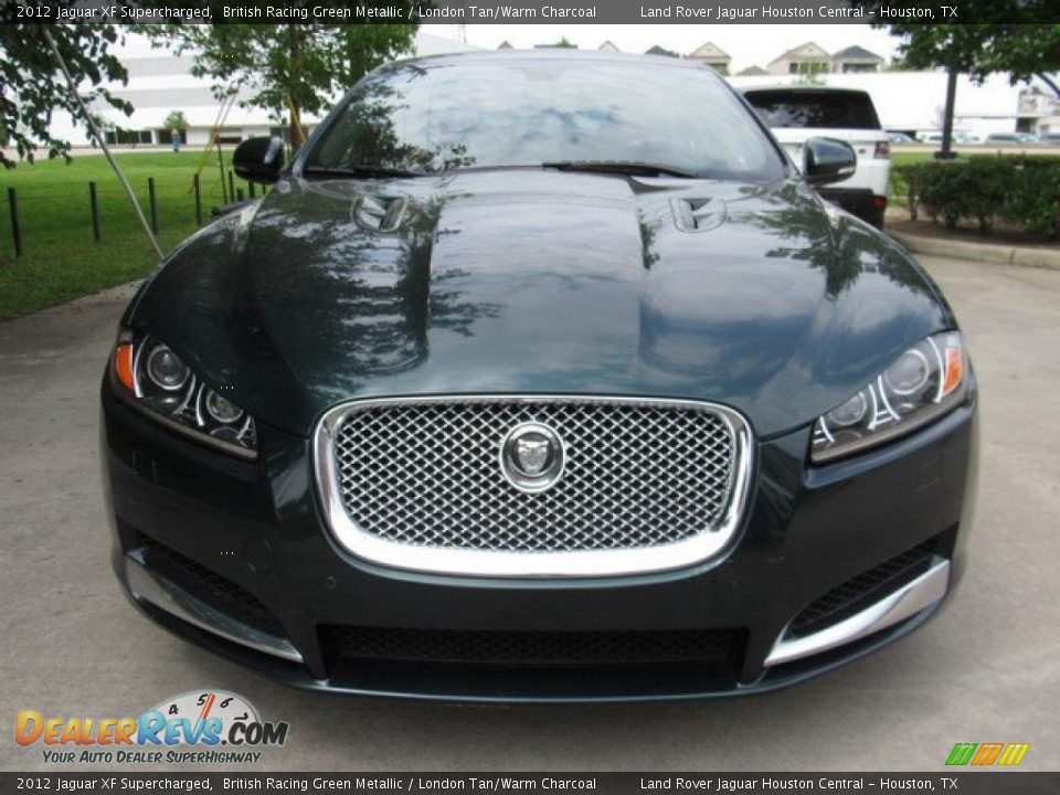 2012 Jaguar XF Supercharged British Racing Green Metallic / London Tan/Warm Charcoal Photo #12