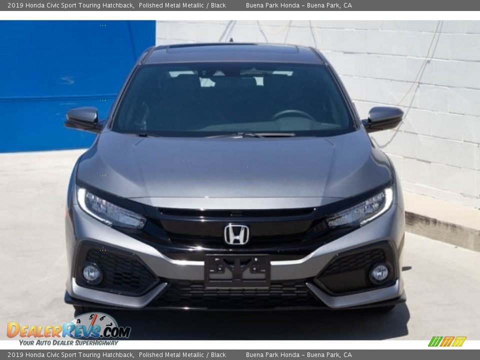 2019 Honda Civic Sport Touring Hatchback Polished Metal Metallic / Black Photo #3