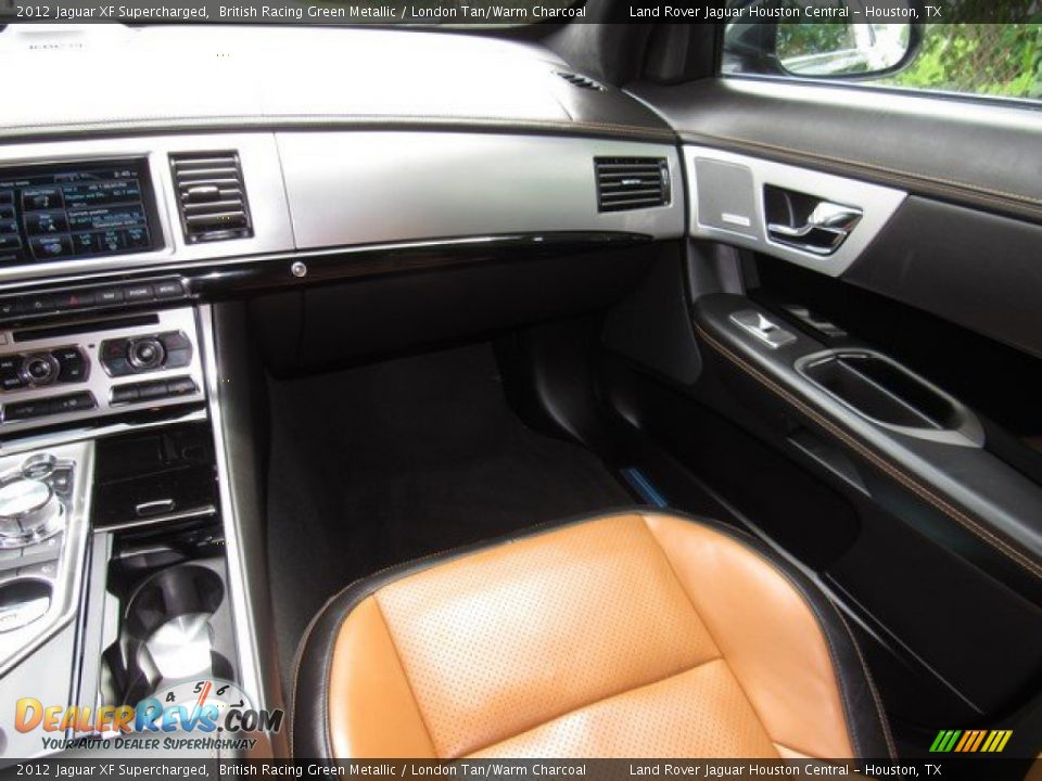 2012 Jaguar XF Supercharged British Racing Green Metallic / London Tan/Warm Charcoal Photo #16