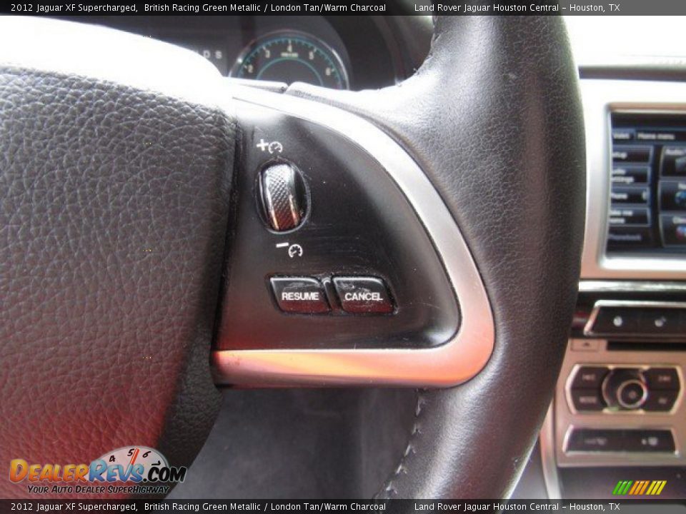 2012 Jaguar XF Supercharged British Racing Green Metallic / London Tan/Warm Charcoal Photo #29