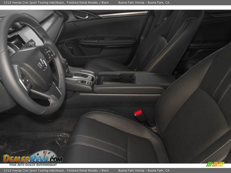 2019 Honda Civic Sport Touring Hatchback Polished Metal Metallic / Black Photo #17