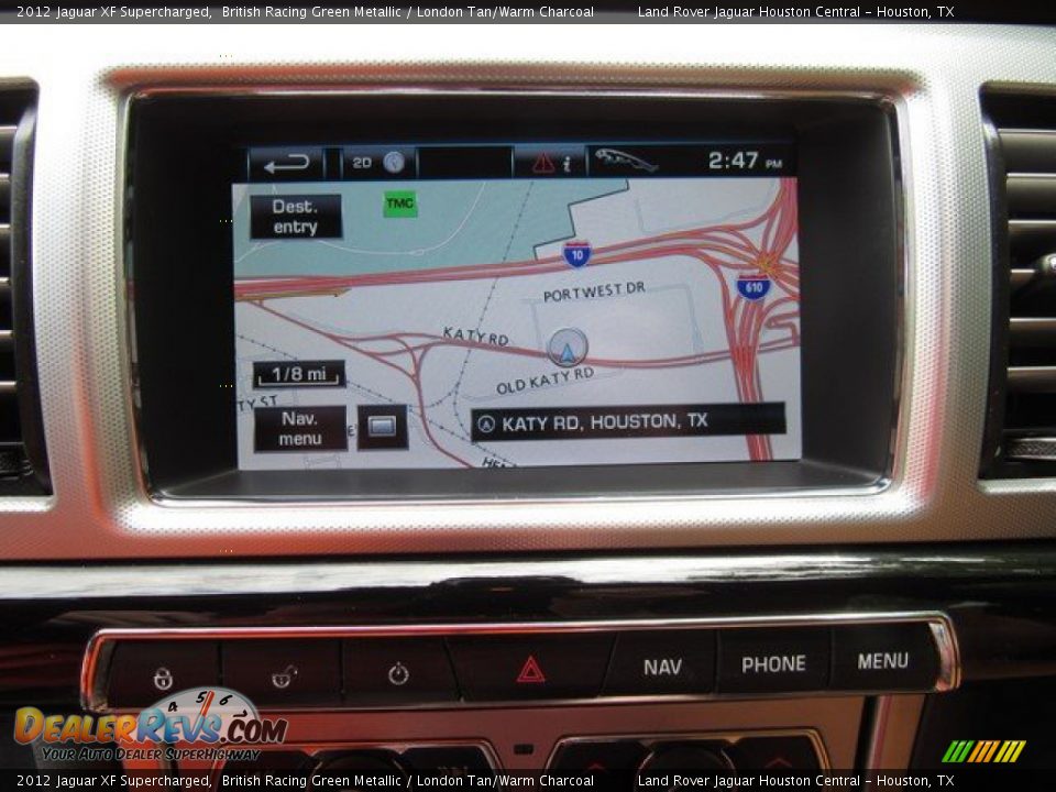 2012 Jaguar XF Supercharged British Racing Green Metallic / London Tan/Warm Charcoal Photo #32