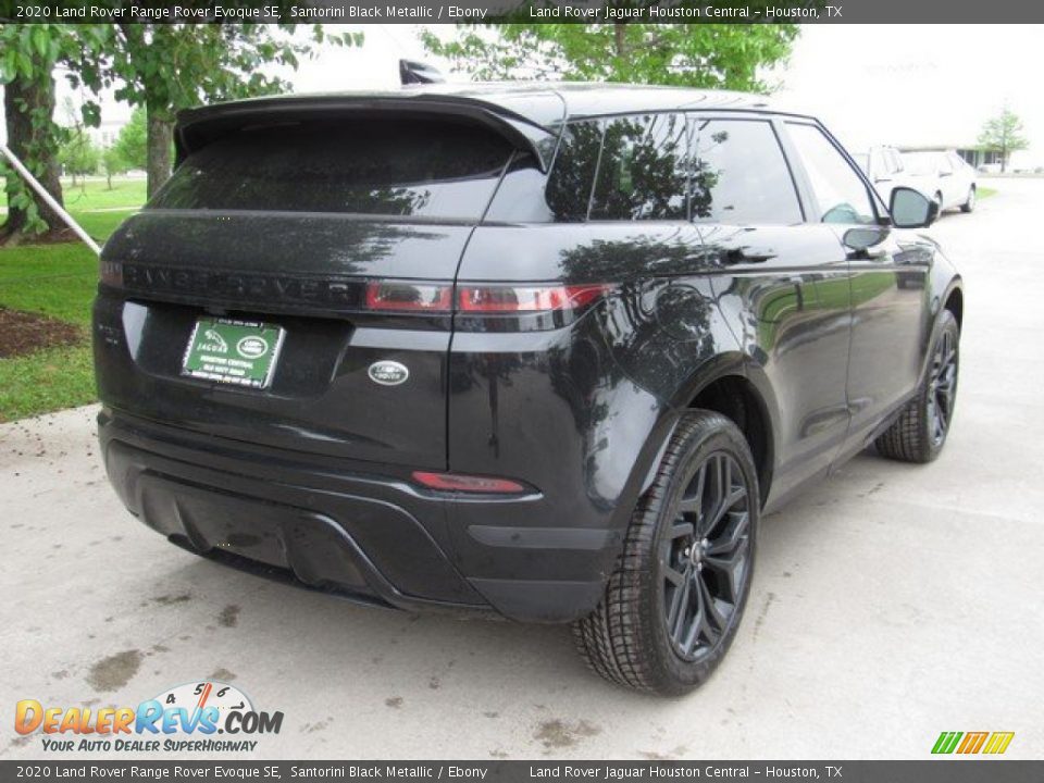 2020 Land Rover Range Rover Evoque SE Santorini Black Metallic / Ebony Photo #7