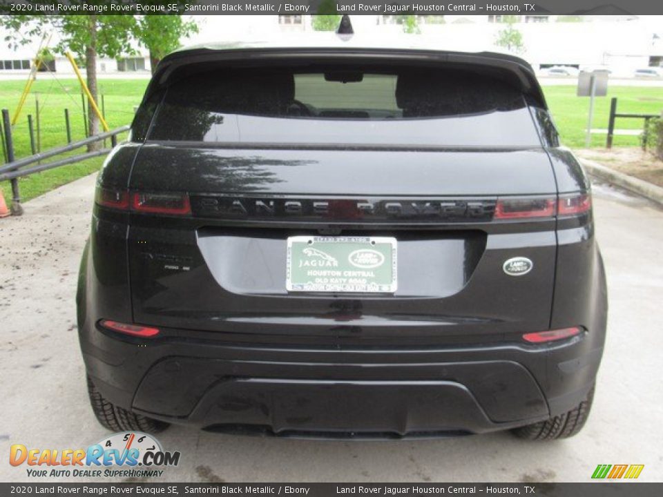 2020 Land Rover Range Rover Evoque SE Santorini Black Metallic / Ebony Photo #8