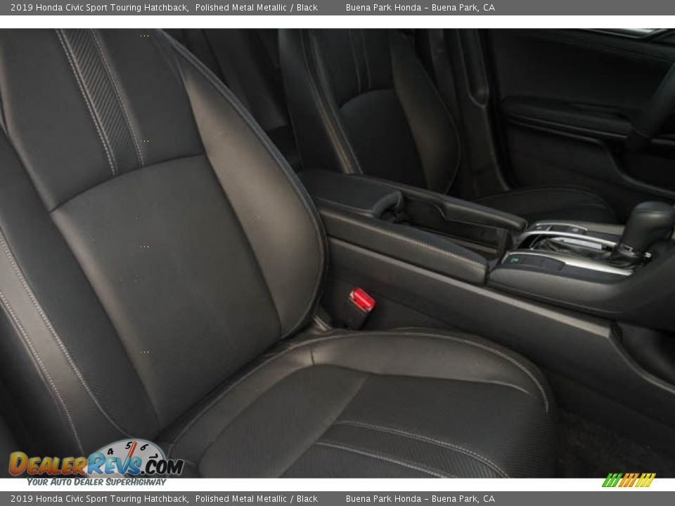 2019 Honda Civic Sport Touring Hatchback Polished Metal Metallic / Black Photo #32