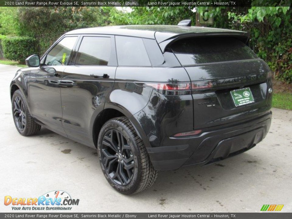 2020 Land Rover Range Rover Evoque SE Santorini Black Metallic / Ebony Photo #12