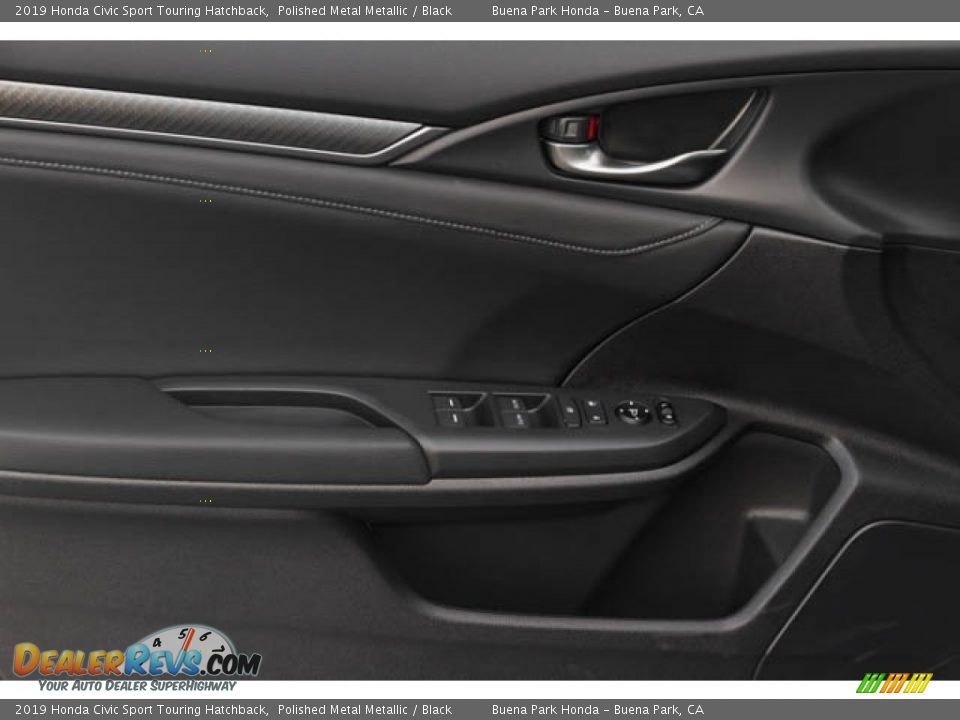 2019 Honda Civic Sport Touring Hatchback Polished Metal Metallic / Black Photo #36