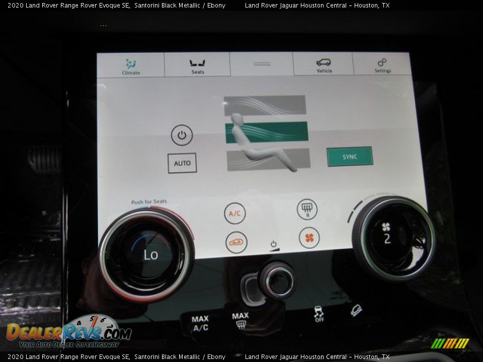 2020 Land Rover Range Rover Evoque SE Santorini Black Metallic / Ebony Photo #35