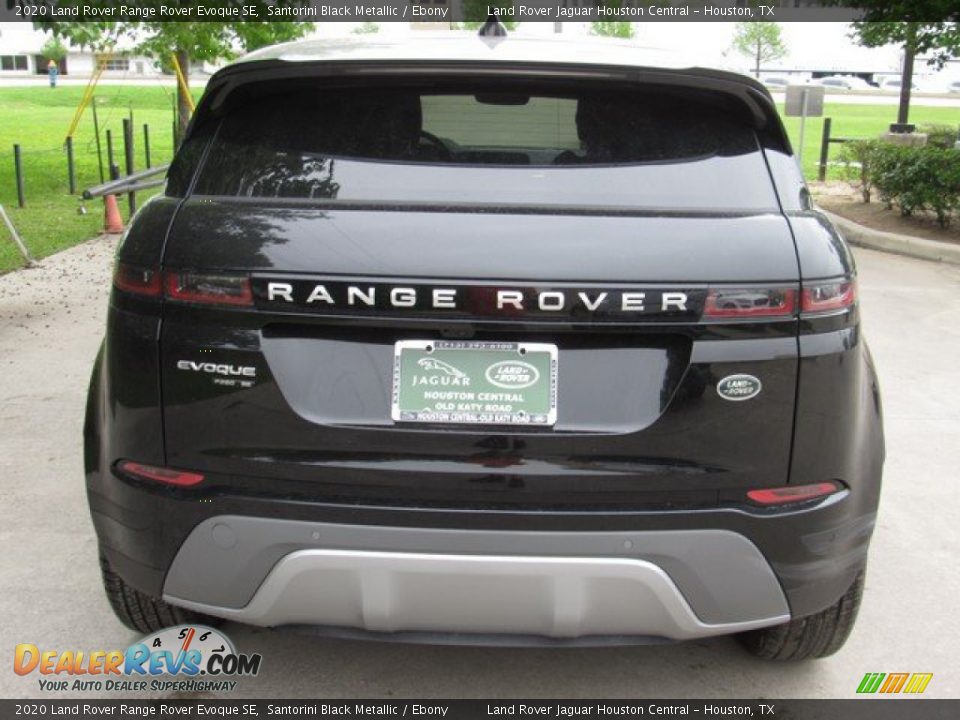 2020 Land Rover Range Rover Evoque SE Santorini Black Metallic / Ebony Photo #8