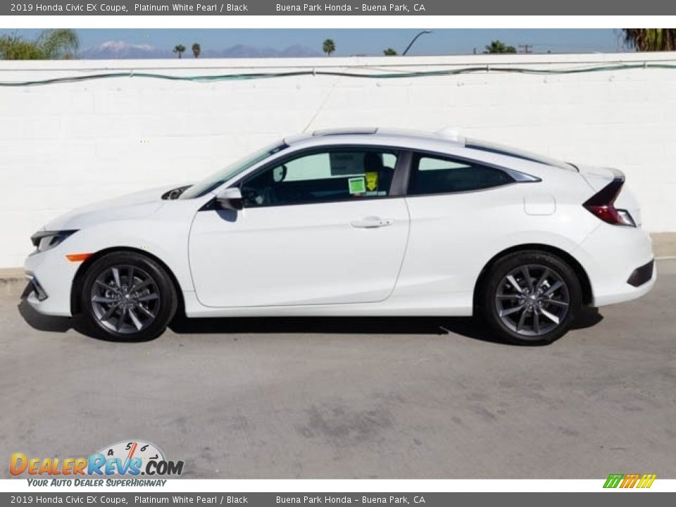 2019 Honda Civic EX Coupe Platinum White Pearl / Black Photo #9